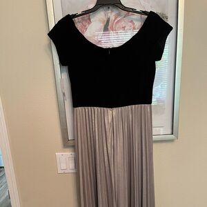 “Holiday Party” Donna Morgan - off the shoulder/pleated skirt - NEW